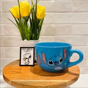 Disney Lilo and Stitch Large Blue Soup/ Coffee Mug